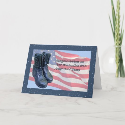 Abschluss Card aus dem Army Boot Camp Karte (Vorderseite)