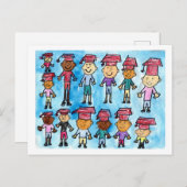 Abschluss Card Children Feiertagspostkarte (Vorne/Hinten)