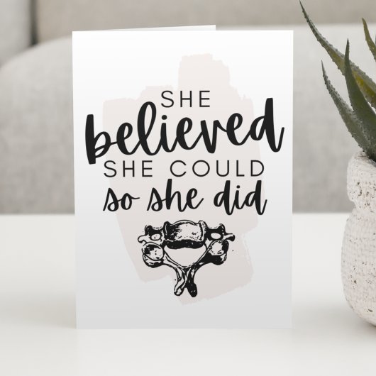 Abschluss Card, Chiropractic Abschluss Card, Karte