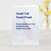 Abschluss Card für das Boot Camp Karte (Gelbe Blume)