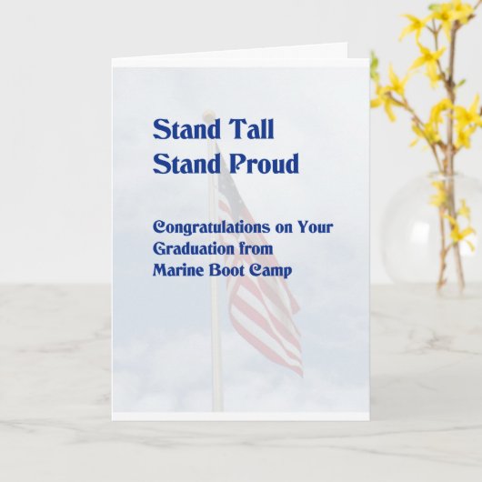 Abschluss Card für das Boot Camp Karte (Gelbe Blume)