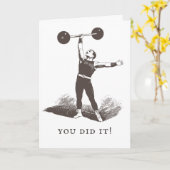 Abschluss Card für ihn, lustige, individuelle Vorl Karte (Gelbe Blume)