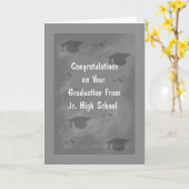 Abschluss Card für Jr. High School Slate Design Karte (Gelbe Blume)