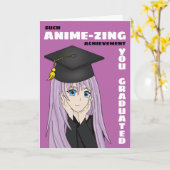Abschluss Card für Mädchen, Anime & Manga Karte (Gelbe Blume)