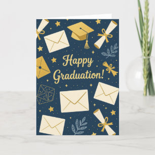 Abschluss Card, Grad Karte, Graduiertenkarte, Graf Feiertagskarte