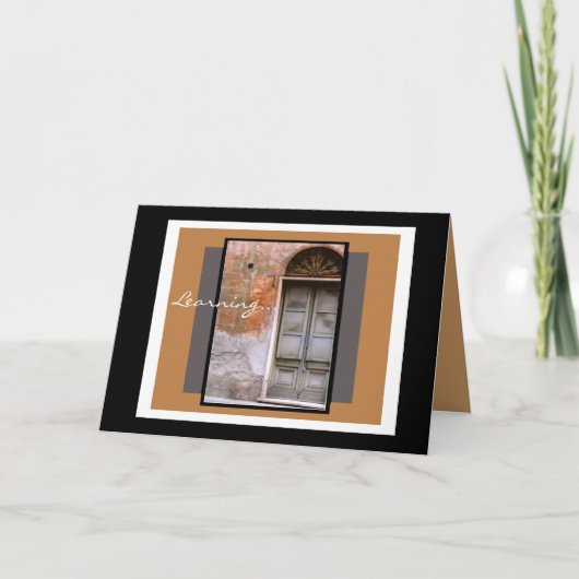 Abschluss Card Tür zur Zukunft Karte (Vorderseite)