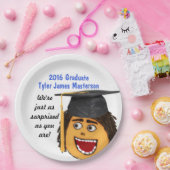 Abschluss-Cartoon-Teller für Überraschungen Pappteller (Party)