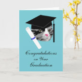 Abschluss Cat Karte (Gelbe Blume)