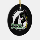 Abschluss Cat Keramik Ornament (Rechts)