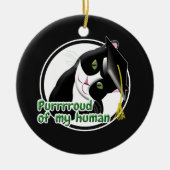 Abschluss Cat Keramik Ornament (Vorne)