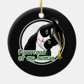 Abschluss Cat Keramik Ornament (Hinten)