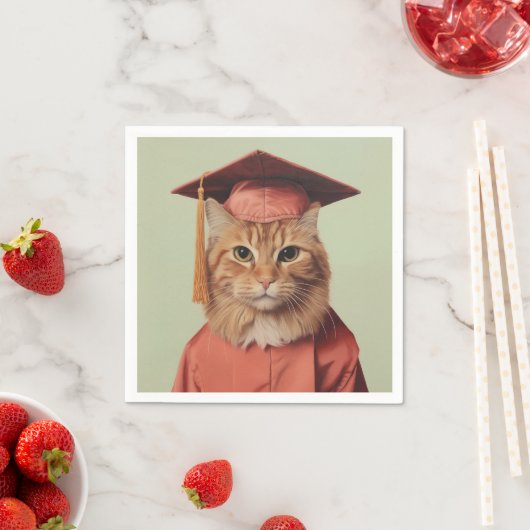 Abschluss Cat Serviette (Beispiel)