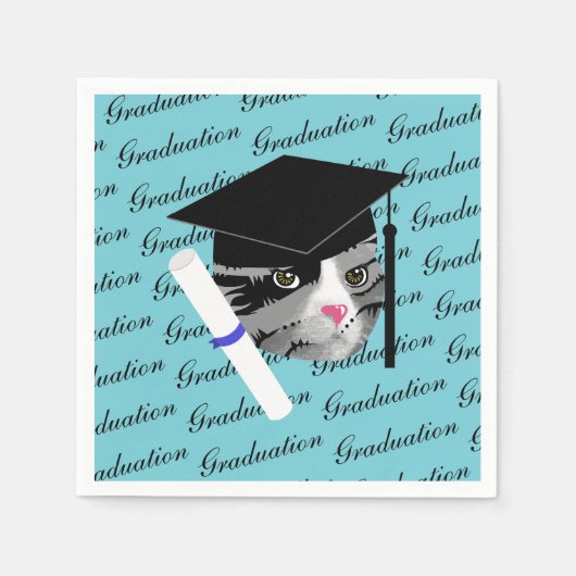 Abschluss Cat Serviette (Vorderseite)