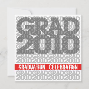 Abschluss Celebration 2010 Schriftart Rote Einladu Einladung