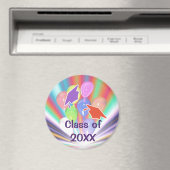 Abschluss Celebration Caps und Balloons Magnet (In Situ (Geschirrspüler))