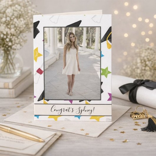 Abschluss Celebration Foto Karte