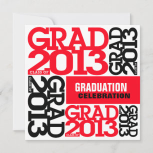 Abschluss Celebration Invitation 2013 Red 1 Einladung