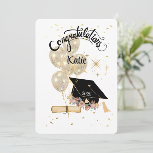 Abschluss Celebration Modern (Stehend Vorderseite)