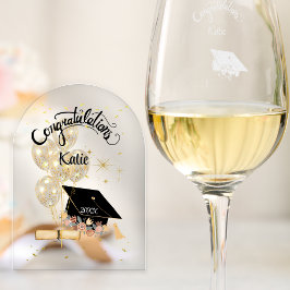 Abschluss Celebration Modern Card Acryleinladungen