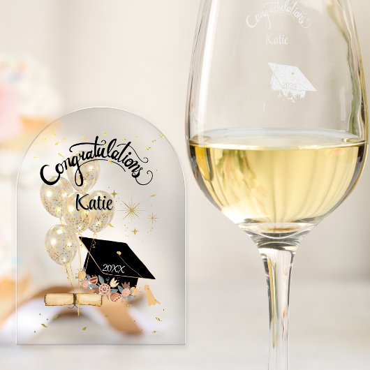 Abschluss Celebration Modern Card Acryleinladungen