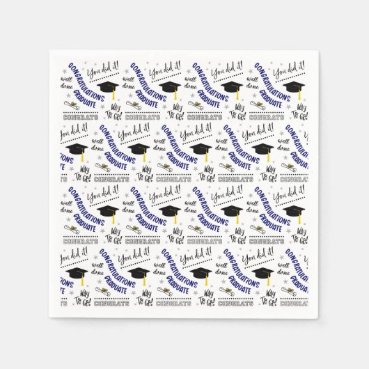 Abschluss Cheer Pattern Serviette (Vorderseite)