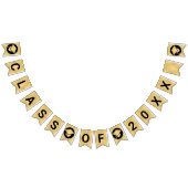 Abschluss Chic Gold gestalten Ihre Klasse Wimpelkette (Alle)