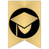 Abschluss Chic Gold gestalten Ihre Klasse Wimpelkette (Erste Fahne)