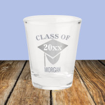 Abschluss Chic Silver Mortarboard Wiedersehen