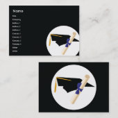 Abschluss - Chubby Telefonnummerkarte (Vorne/Hinten)