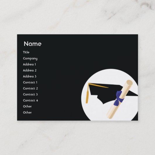 Abschluss - Chubby Telefonnummerkarte (Vorderseite)