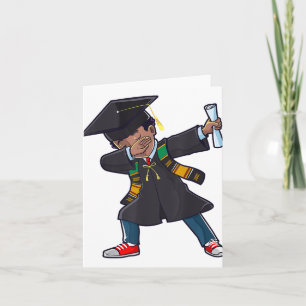 Abschluss Cl von 2025 Dabbing Boy Black Graduate D Karte
