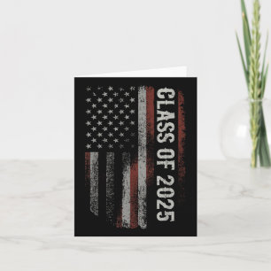 Abschluss Cl von 2025 Senior Patriotic USA Amerika Karte