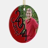 Abschluss Class 2020 Foto Red Keramik Ornament (Rechts)