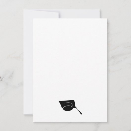 Abschluss Class 2022 Modernes Minimalistisches Gra Einladung (Rückseite)
