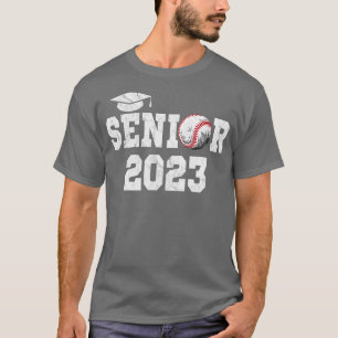 Abschluss Class 2023 Senior Baseball Player Gradu T-Shirt