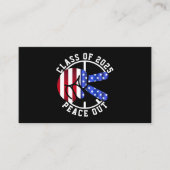 Abschluss Class 2025 Party Einladung Peace Out (Vorderseite)