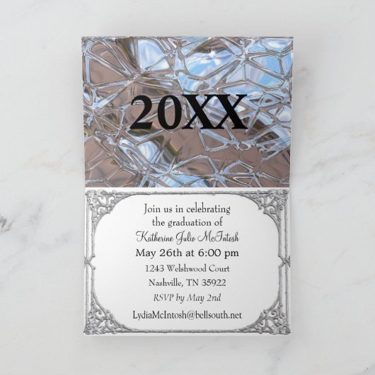 Abschluss Class Foto anpassbar Einladung (Innenseite)