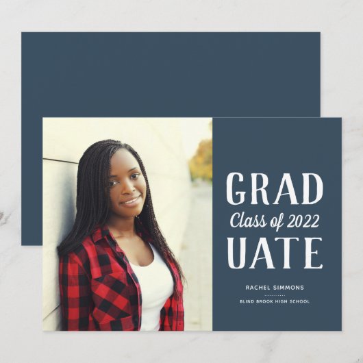 Abschluss Class gestapelt Ankündigung (Vorne/Hinten)