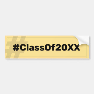 Abschluss Class Hashtag Autoaufkleber