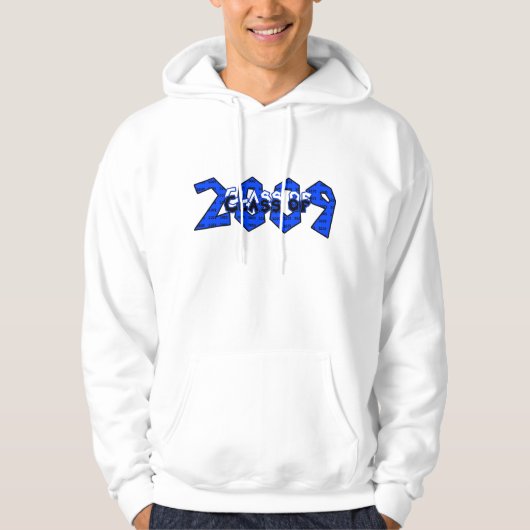 Abschluss Class of 2009 Blue Hoodie (Vorderseite)