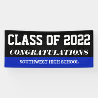 Abschluss Class of 2022 Herzlichen Glückwunsch Blu Banner