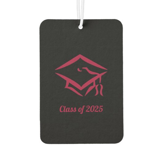 Abschluss Class of 2025 BLKDKRD Customize Year Autolufterfrischer (Rückseite)
