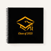 Abschluss Class of 2025 BLKGLD Customize Year Notizblock (Vorderseite)