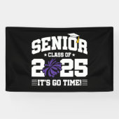 Abschluss Class of 2025 Cheerleader Cheer Senior Banner (Horizontal)