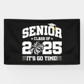 Abschluss Class of 2025 Cheerleader Cheer Senior Banner (Horizontal)