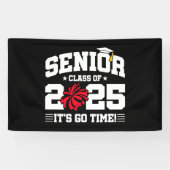 Abschluss Class of 2025 Cheerleader Cheer Senior Banner (Horizontal)