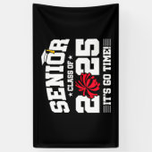 Abschluss Class of 2025 Cheerleader Cheer Senior Banner (Vertikal)