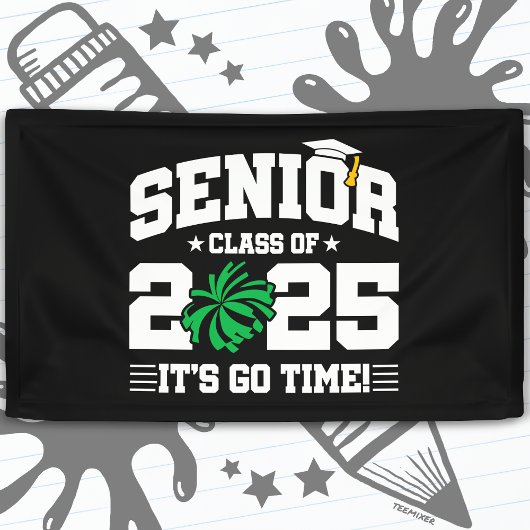 Abschluss Class of 2025 Cheerleader Cheer Senior Banner