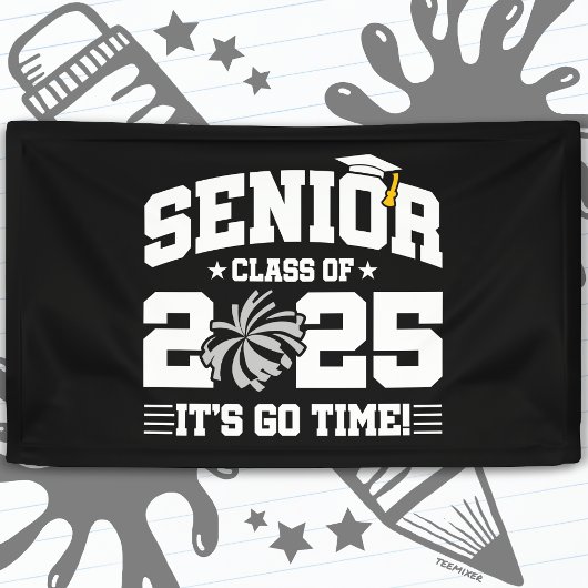 Abschluss Class of 2025 Cheerleader Cheer Senior Banner