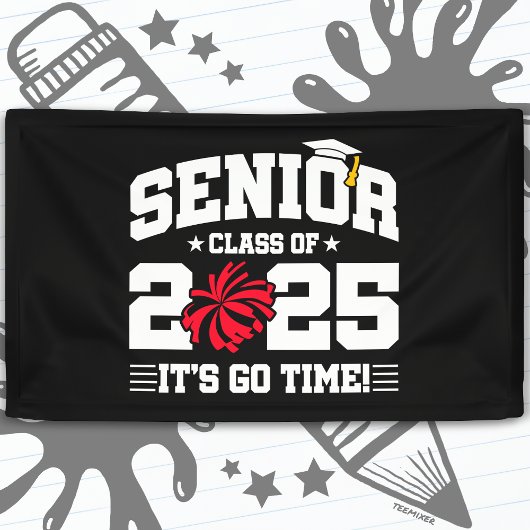 Abschluss Class of 2025 Cheerleader Cheer Senior Banner